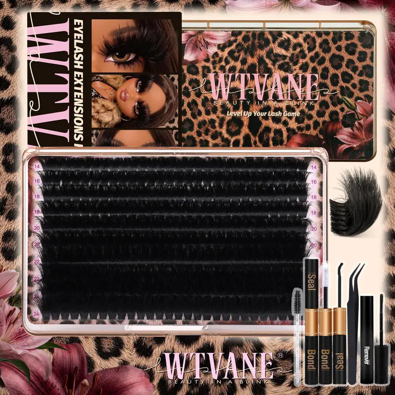 D-Curl Lash Clusters — Choose Kit or Lashes - （Lash Kit）Empress 14-24MM Eyelash Extensions Kit original variant photo