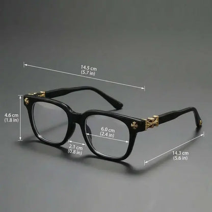 Decorative Square Frame Screen Glasses - source design and use details