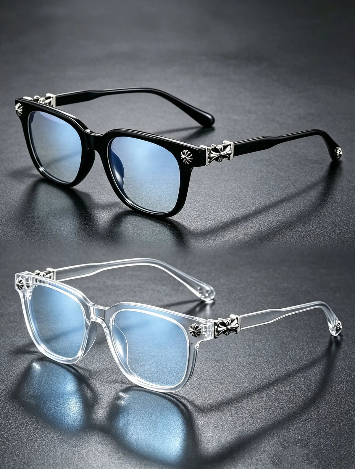 Two Pair Cross Accent Fashion Eyewear Packs — 0