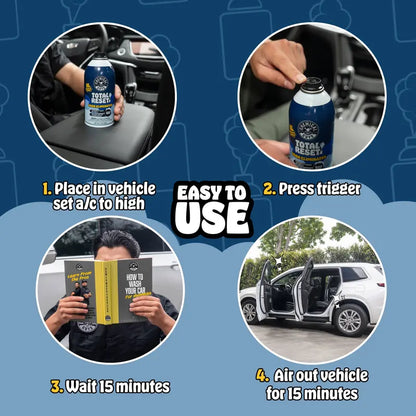 Chemical Guys Total Reset Car Deodorizer — Two 3 oz Cans