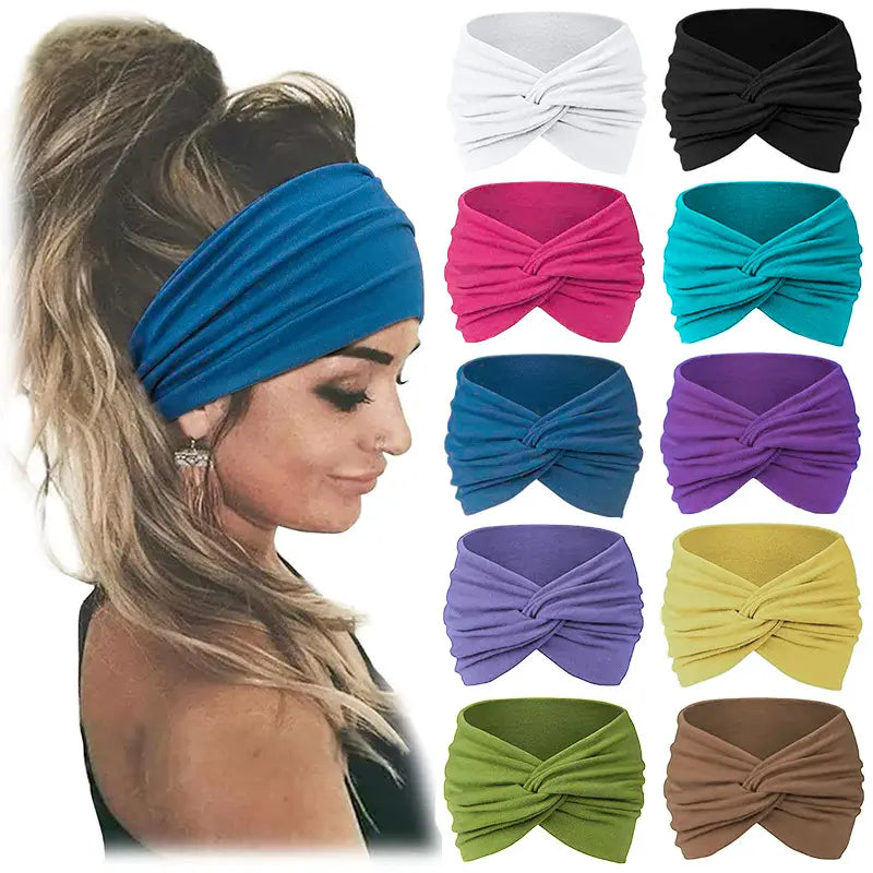 Ten Color Twist Front Headband Packs — 0
