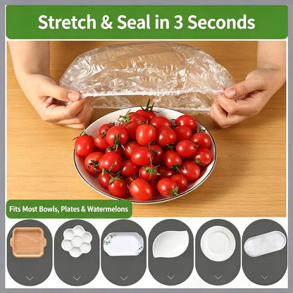 Elastic Bowl & Plate Covers — 300-Piece Set - original product photo 3