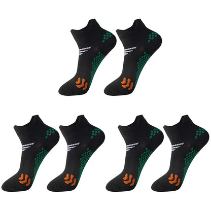 INNENS Low-Cut Athletic Socks — Three Pairs - Black+Black+Black