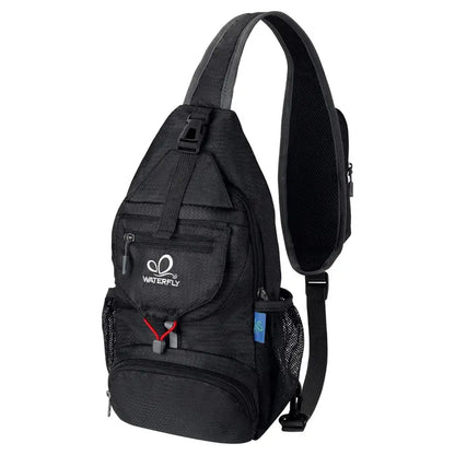 WATERFLY packable sling backpack - Black