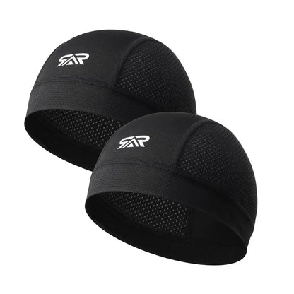 LongLong Mesh Skull Cap Packs — Black+Black