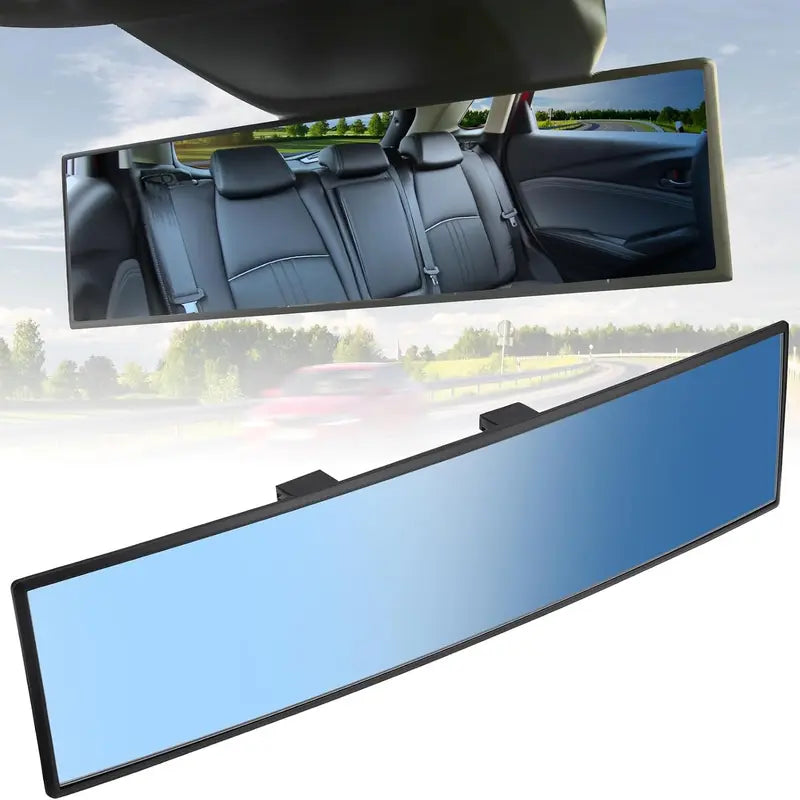 12-Inch Clip-On Panoramic Rearview Mirror — Blue light mirror