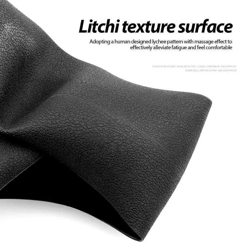 Silicone Steering Wheel Cover — Black or Blue