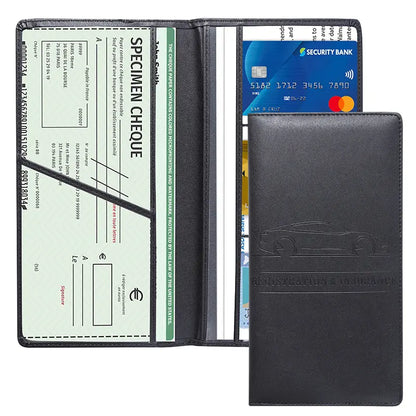 PU Vehicle Document Wallet with Magnetic Closure