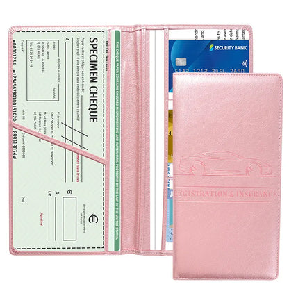 PU Vehicle Document Wallet with Magnetic Closure