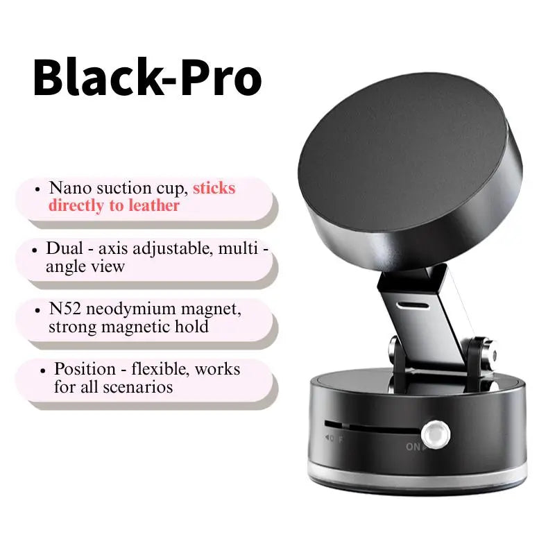 JOYTUTUS Adjustable Magnetic Car Phone Mount — Black