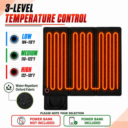 Portable Foldable Heated Seat Cushion - source design and use details