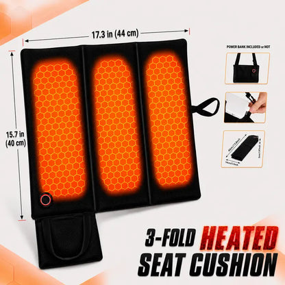 Portable Foldable Heated Seat Cushion - 3 Fold