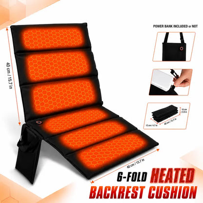 Portable Foldable Heated Seat Cushion - 6 Fold