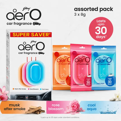 Godrej aer O Hanging Car Fresheners — 2 Assorted Units