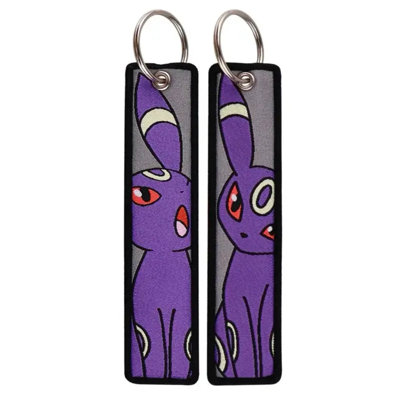 Embroidered Character Keychains — 3 Random Designs
