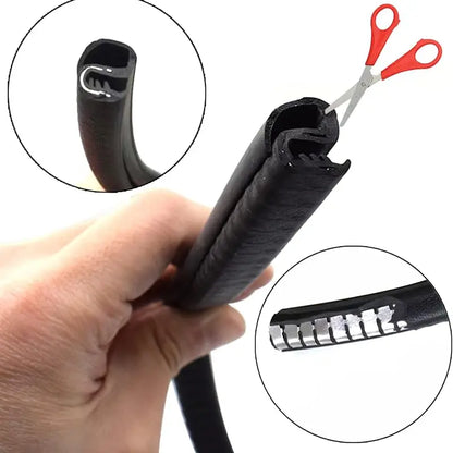 YXCY Rubber B-Pillar Door Seal Strips — 2 Pieces, 1.6 m