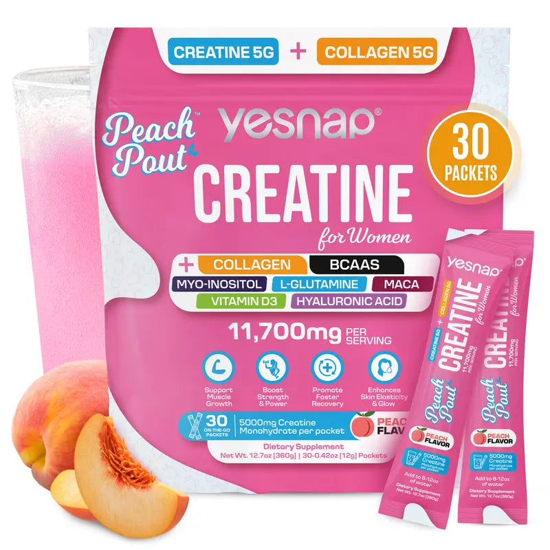 Peach Creatine & Collagen Drink Mix — 30 Packets - original gallery 1