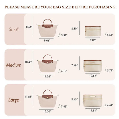 Satin Finish Multi Compartment Bag Organizer — 4