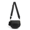 Adjustable Crossbody Bag in Black, Brown or Striped Pink