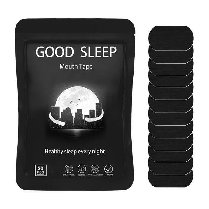 Black Pre-Cut Adhesive Tape — One 30-Strip Pack - 1 month supply / black