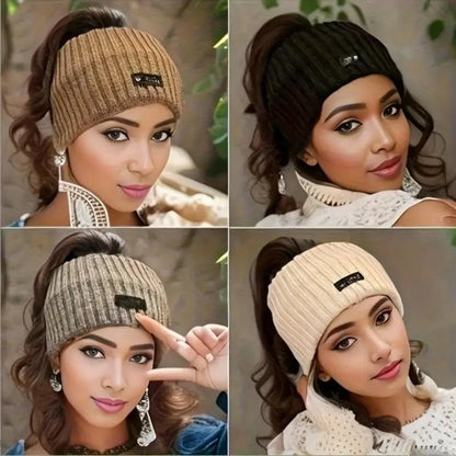 Four Color Ribbed Knit Headband Pack — 3