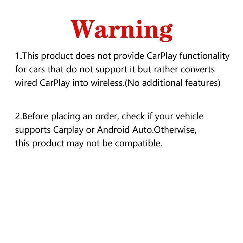 Yurnlv Wired-to-Wireless CarPlay and Android Adapter