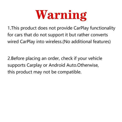 Yurnlv Wired-to-Wireless CarPlay and Android Adapter