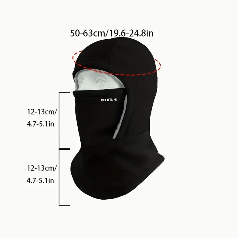 DEFATU.S Fleece Balaclava Neck Gaiter - source design and use details