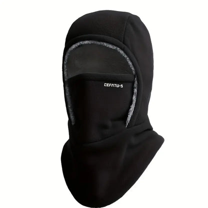DEFATU.S Fleece Balaclava Neck Gaiter - Black