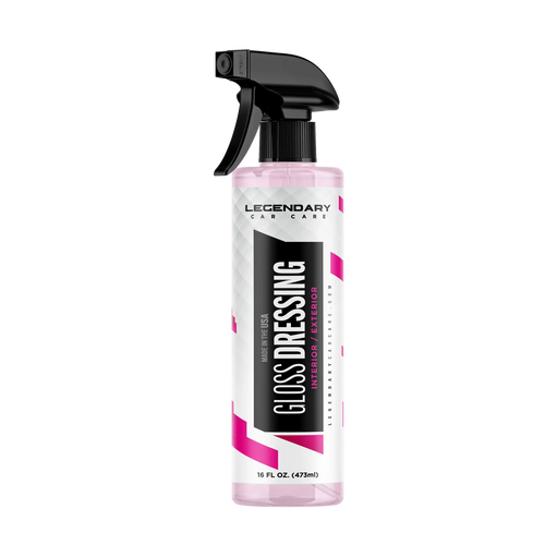 Premium Tire & Trim Gloss Dressing for Showroom Deep Black Finish