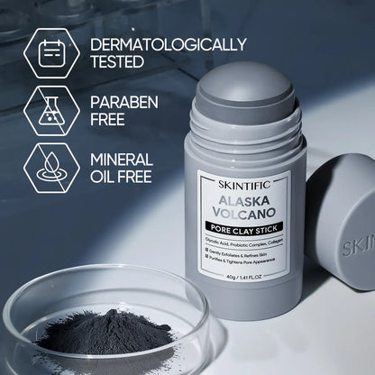 Alaska Volcano Pore Clay Stick Cleansing Blackhead Remover Face Mask Stick